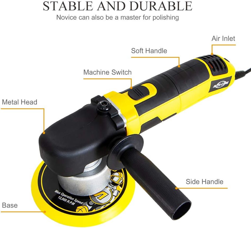 Best Deal 🛒 Autocare 6-Inch Car Dual Action Polisher and Buffers 680W, 1500-6500 rpm Orbital Sander Machine, 6 Variable Speeds,150MM Base, Detachable Handle for Car Floor Glass Furniture Polishing Sanding Waxing Black Friday Sale 2022 Autocare 6-Inch Car Dual Action Polisher and Buffers 680W, 1500-6500 rpm Orbital Sander Machine, 6 Variable Speeds,150MM Base, Detachable Handle for Car Floor Glass Furniture Polishing Sanding Waxing