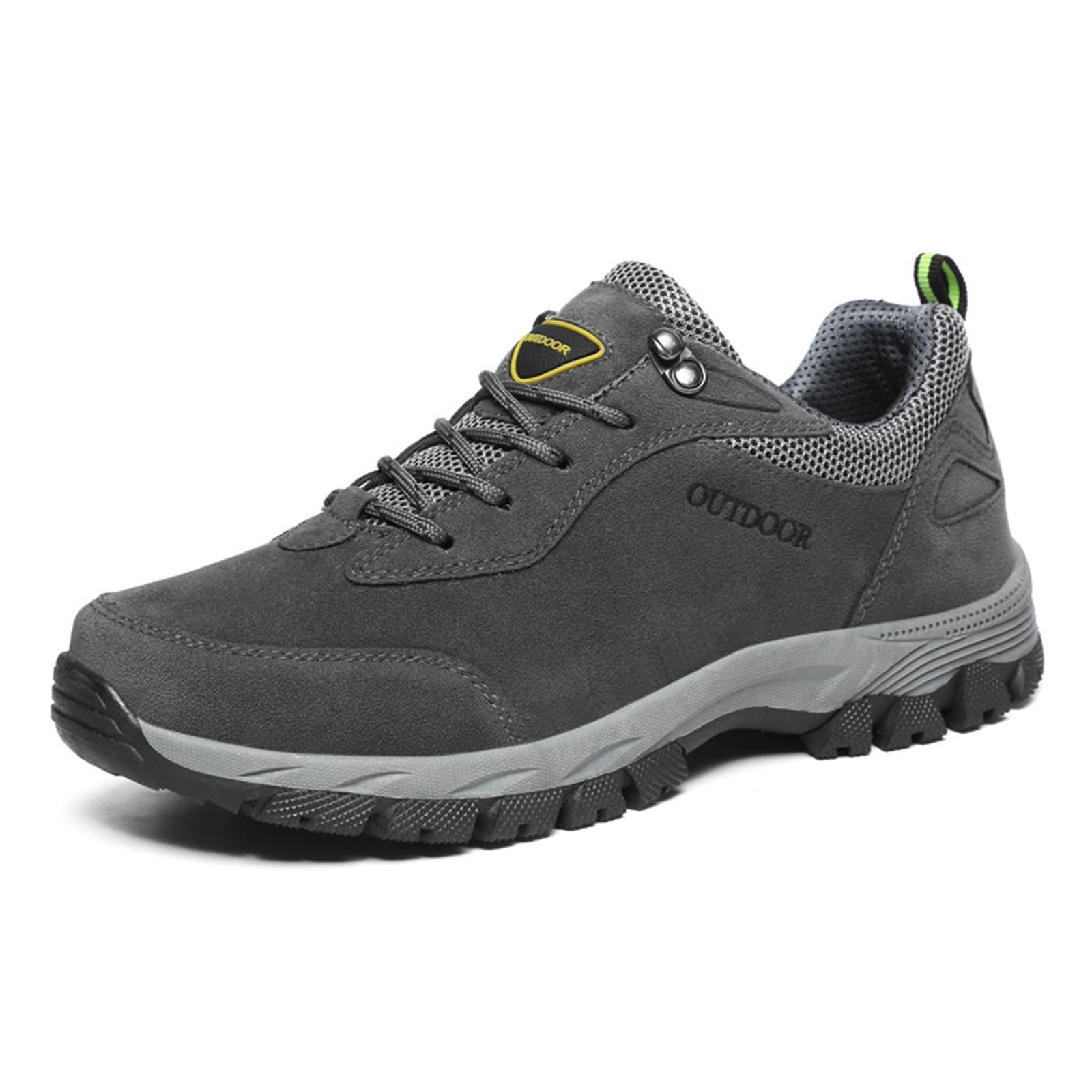 DMGYCK Men's Waterproof Hiking Shoes Men's Arch Support Outdoor Breathable Walking Shoes Outdoor Shoes (Color : Gray, Size : 10)