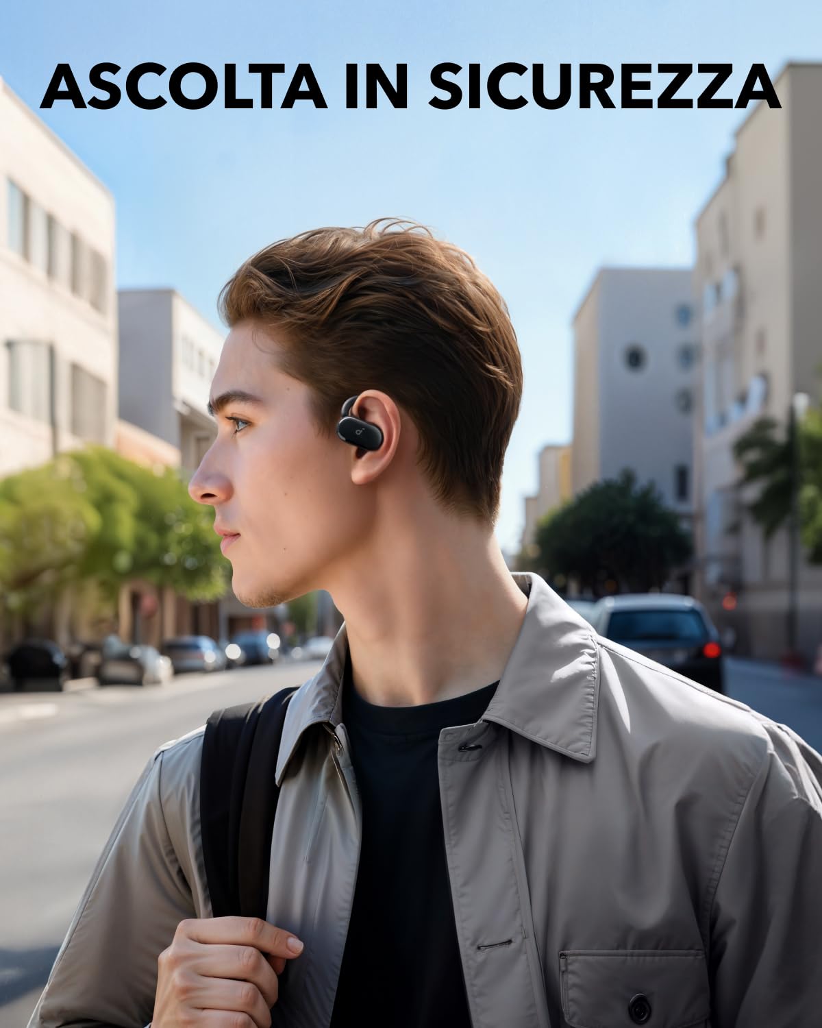 Soundcore V20i Cuffie Open-Ear Anker Bluetooth 5.4 Ganci Rotanti IP55 36H Riproduzione