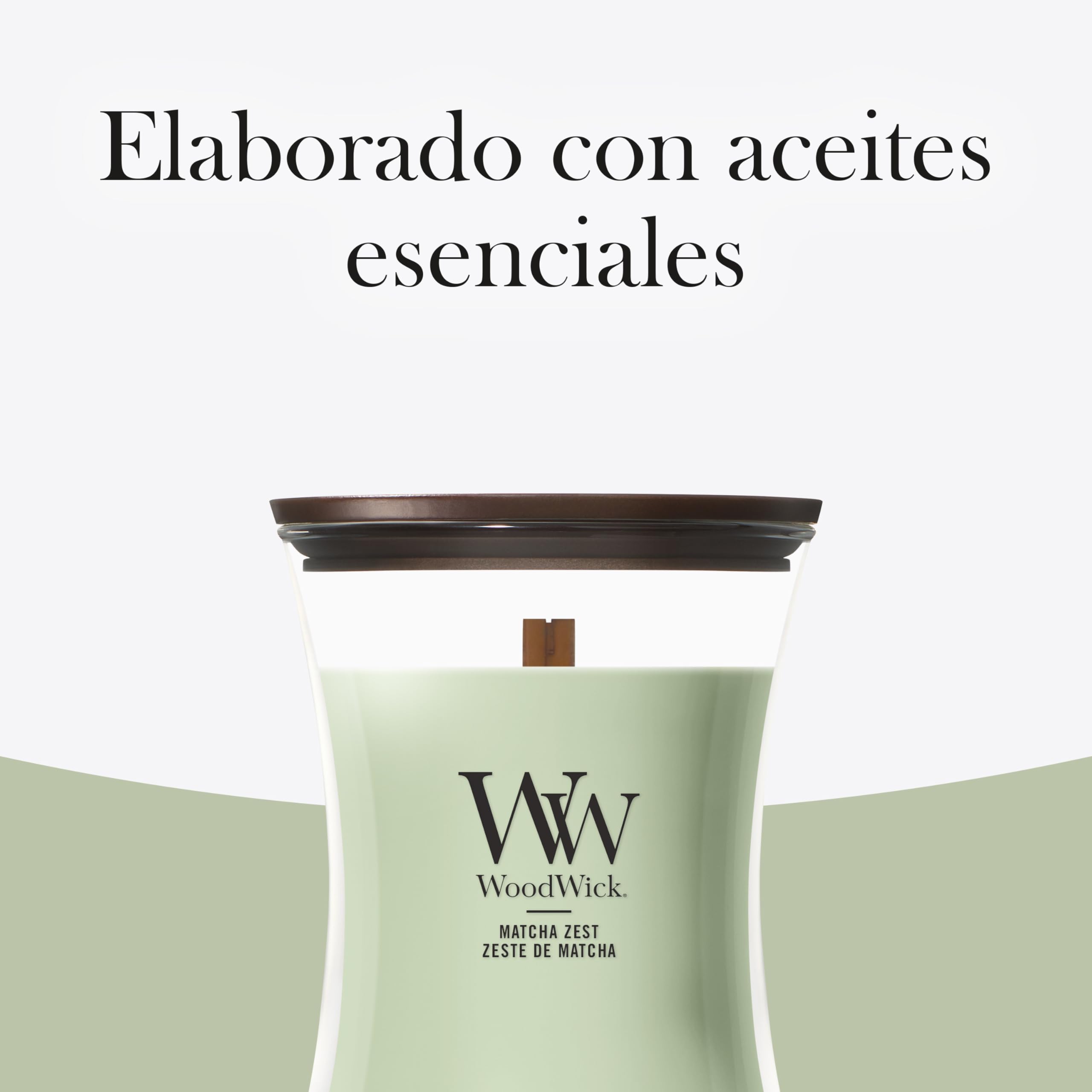 WoodWick | Vela Mediana | Matcha Zest | Gran regalo para mujeres