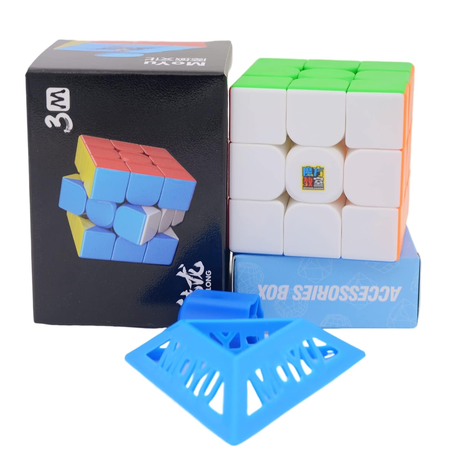 HAWKISTER Moyu Mfjs Meilong 3M 3X3 Cube (Magnetic) Stickerless, 3X3X3 M Speed Cube, Kid-image-14