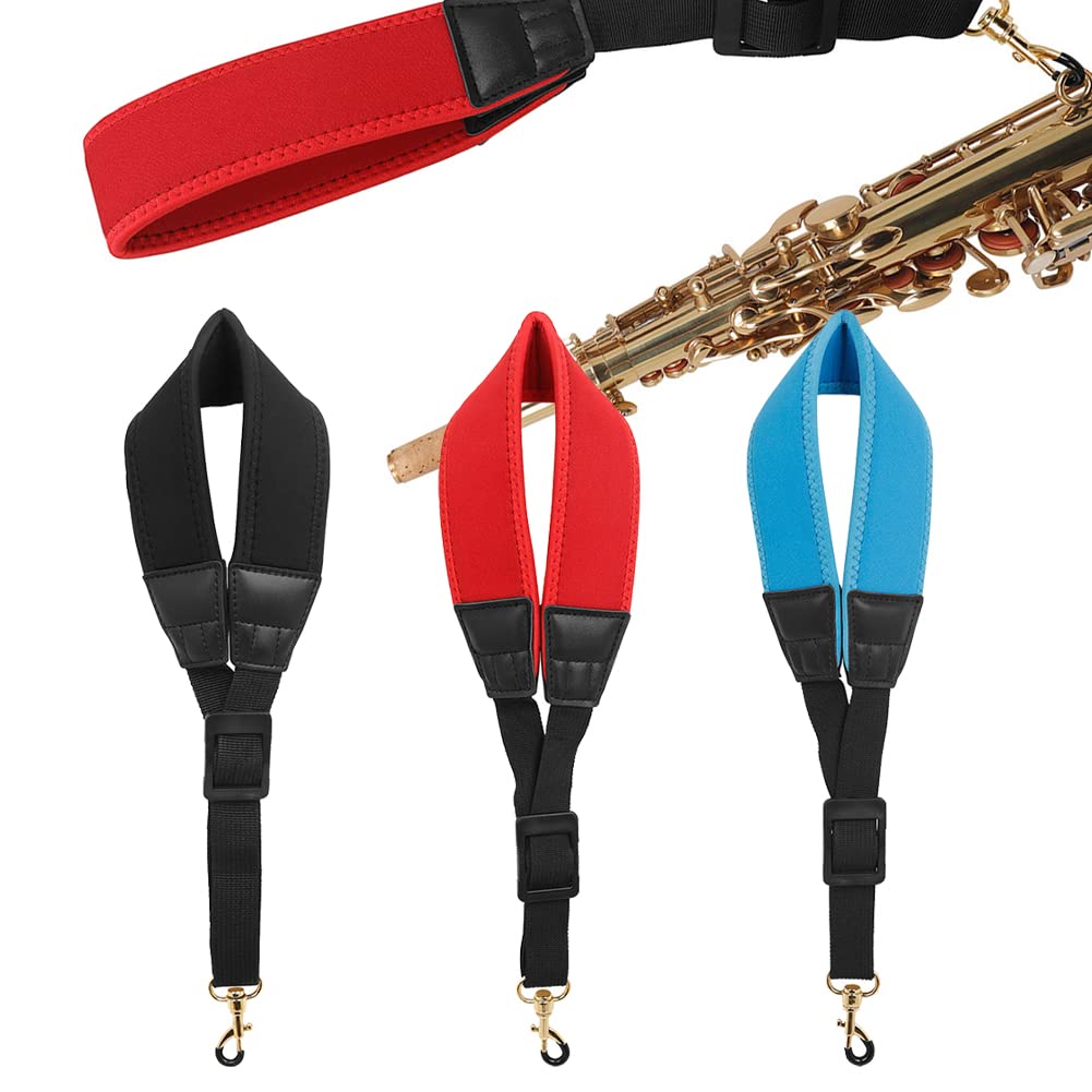 ZYWUOY Saxophone Neck Strap, Colorful Soft Padded Saxophone Neck Strap for Soprano Tenor Alto Baritone Sax - Image 3
