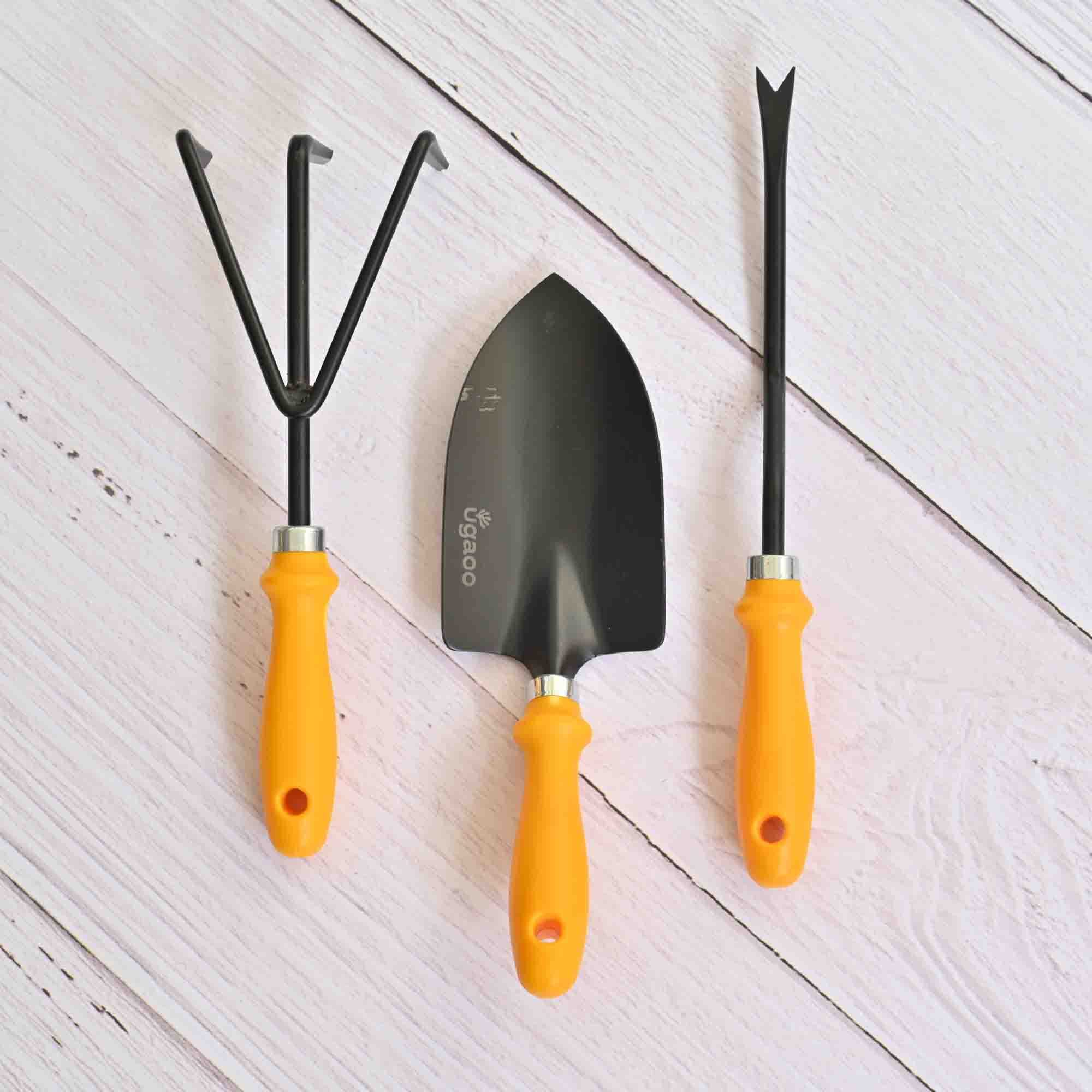 UGAOO Durable Gardening Hand Tool Kit for Gardening- 3Pcs (Cultivator, Trowel,Single Prong Weeder) (B0BV35929J) Amazon Price History, Amazon Price Tracker