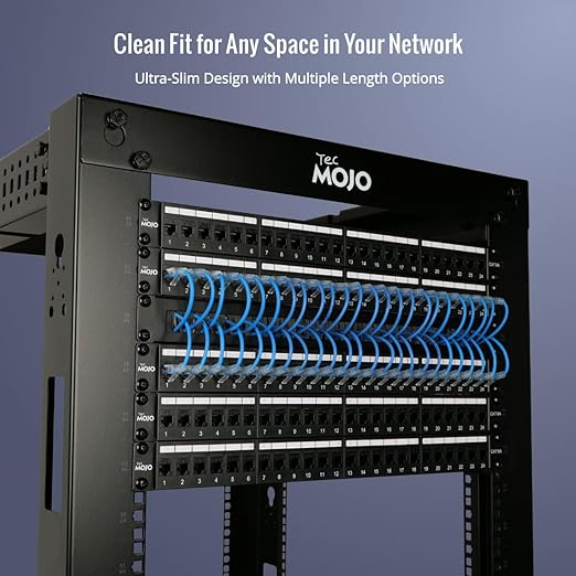 Cable Ethernet Cat6a de 15ft Tecmojo UL, 10Gbps, 2 Unidades, Azul miniatura 3