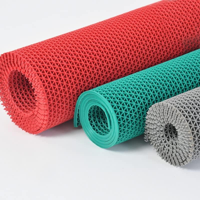Image of VNQ Home Anti Skid & Multipurpose RubIHr /Bathroom Mat /Shower Mat /Carpet /Rugs /Rainmat /Swimming Pool Mat|| Red 2x8 ft