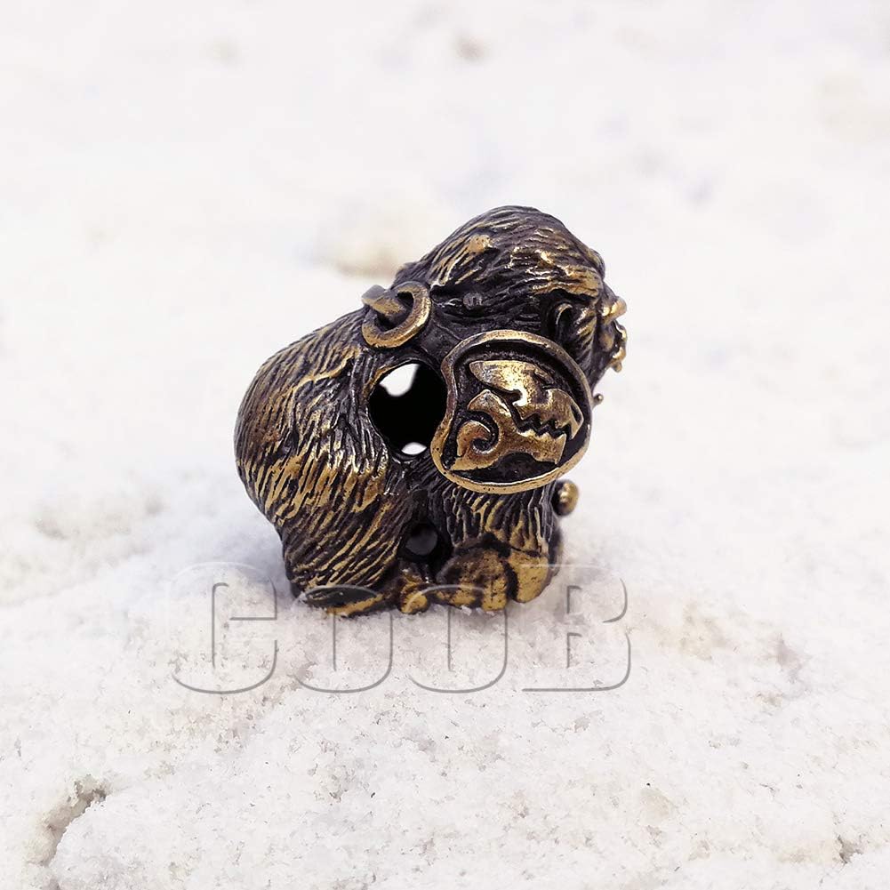 СooB EDC Paracord Bead, Knife Lanyard Bead, Pendant Gorilla. Metal Hand-Casted Paracord Beads Pendants for Paracord Knives Lanyards 1Pcs/Lot