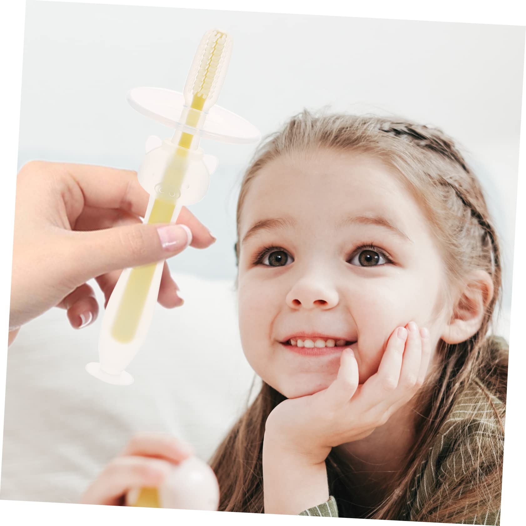 VICASKY 4 Set Spazzolino Da Denti Per Multipack Silicio Formazione Infantile Neonato Dente Ragazzo Sensoriale Treno Spazzolino Da Denti Gel Di Silice 4 Pezzi*4
