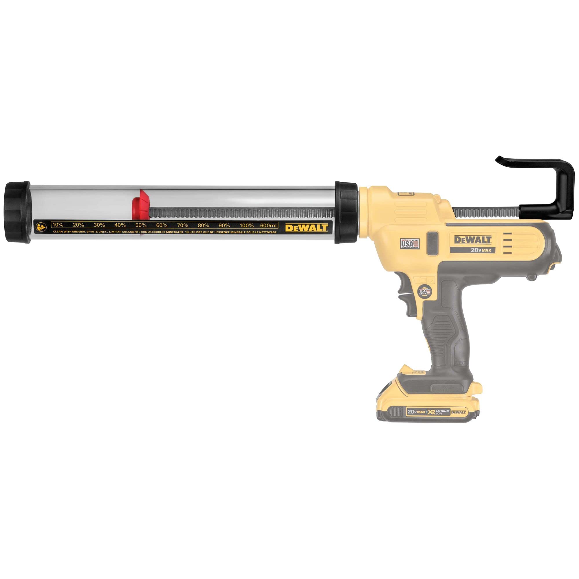 DEWALT DCE5801-XJ - Acoplamiento de tubo transparente para pistolas de químicos XR DCE560 y DCE580