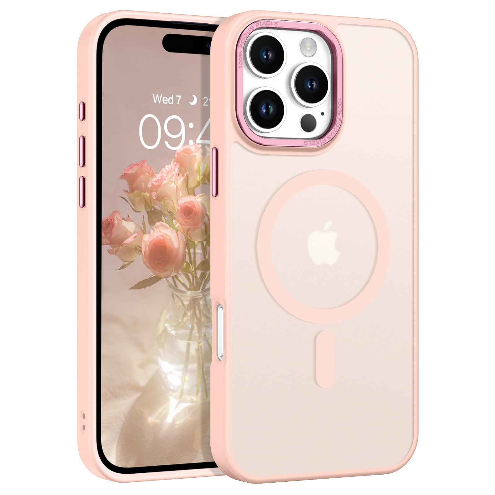 BENTOBEN Magnetic for iPhone 16 Pro Max Case,(Compatible with MagSafe) (Military Grade Drop Protection) Slim Translucent Matte Shockproof with