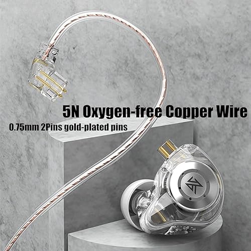 Miniatura 3 de KZ EDX PRO - Auriculares con cable estéreo de alta fidelidad con graves pesados, apto para audiófilo, 1DD nuevo controlador dinámico de 0.394