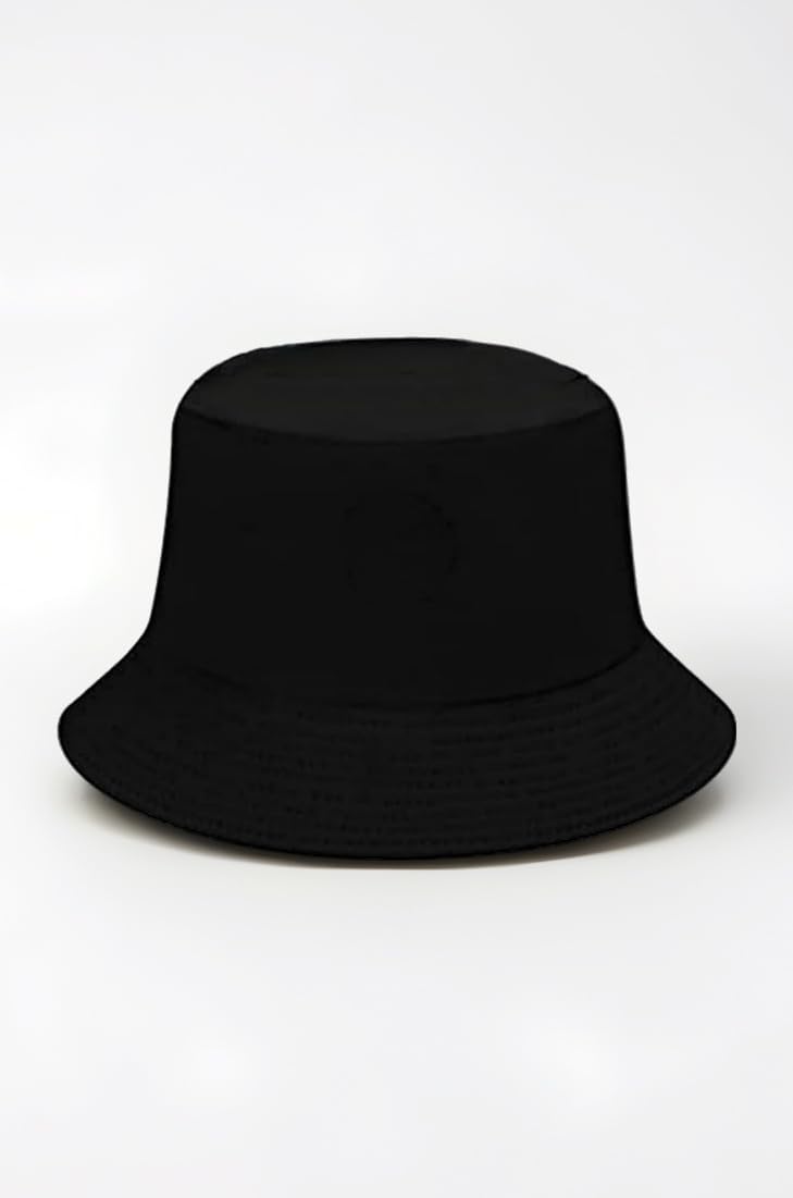 Cotton Bucket Hat for Women's Men's Teens Reversible Summer Beach Sun Hat Packable Fisherman Cap for Travel Outdoor Hiking (Pack of 1) Beige, Free Size