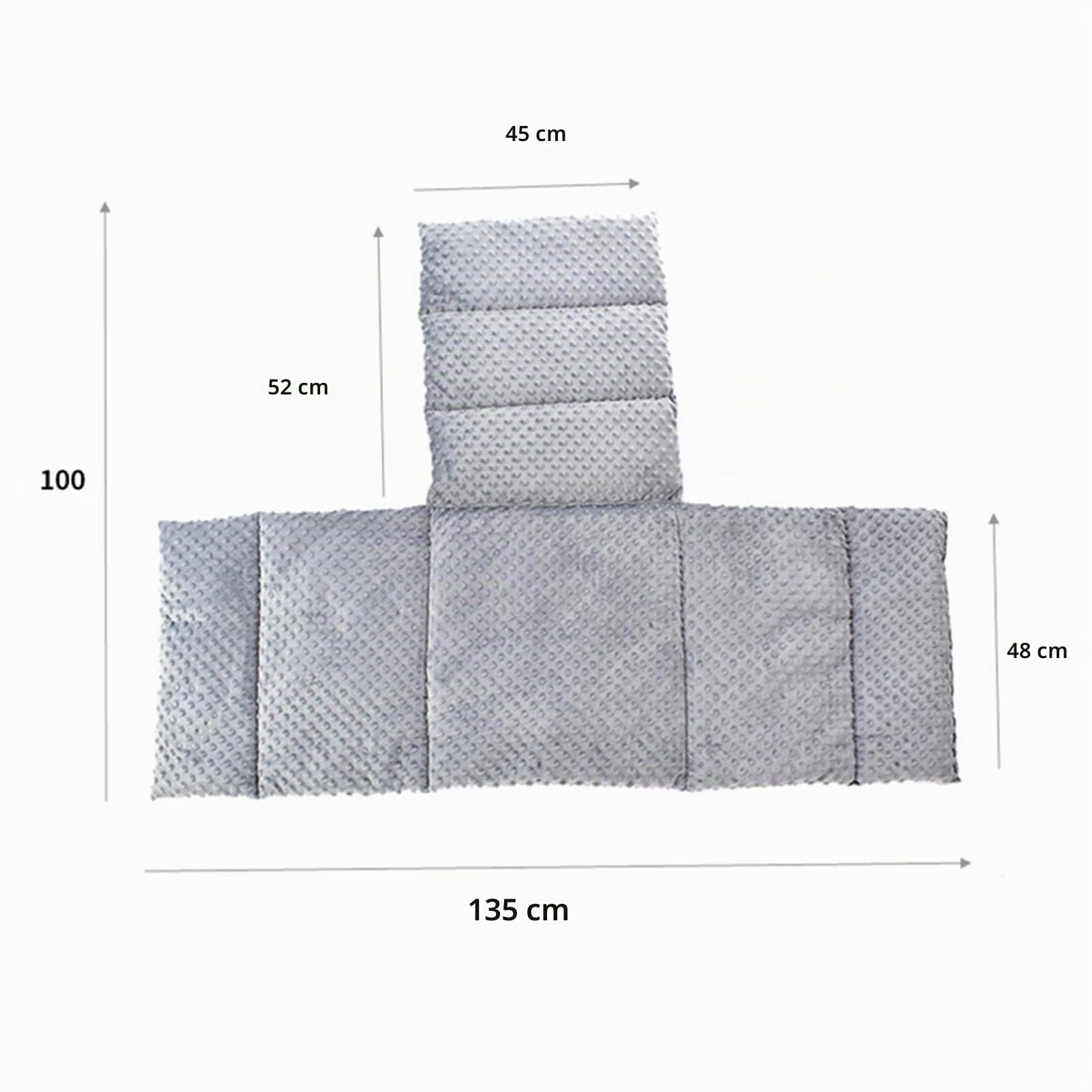 TESAY Cojín Antiescaras para Silla de Ruedas, Cojín para Silla de Ruedas con Respaldo, Cojín Ergonómico para Asiento, Cojín para Silla de Ruedas para Adultos, Cojín Confort
