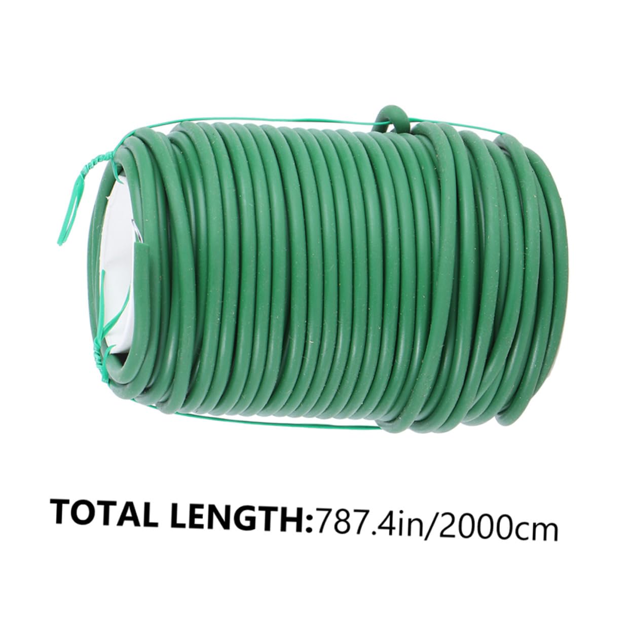 2 Rollen Gartenbinder Pflanzenband aus TPR und Eisen zum Befestigen von Pflanzen und Sträuchern im Garten Grün Flexibel und Wiederverwendbar