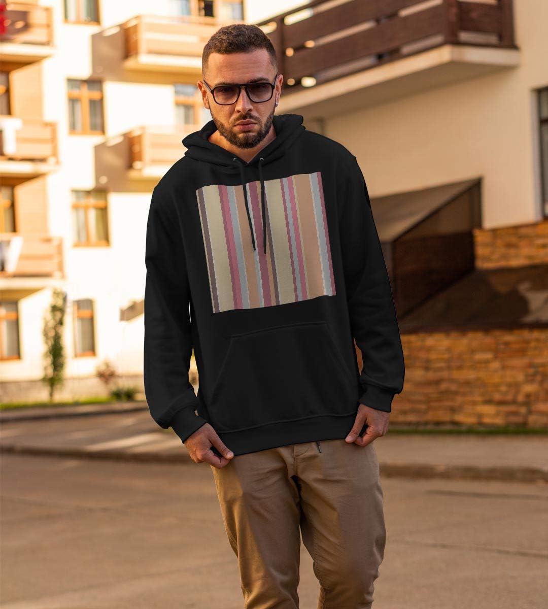 [igsticker] プリント パーカー メンズ 長袖 スウェット 綿100% 裏パイル Sサイズ size おしゃれ プルオーバ