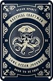 Cartel de chapa 18 x 12 cm Ocean Spirit Nautucal Craftman – DekoNo7