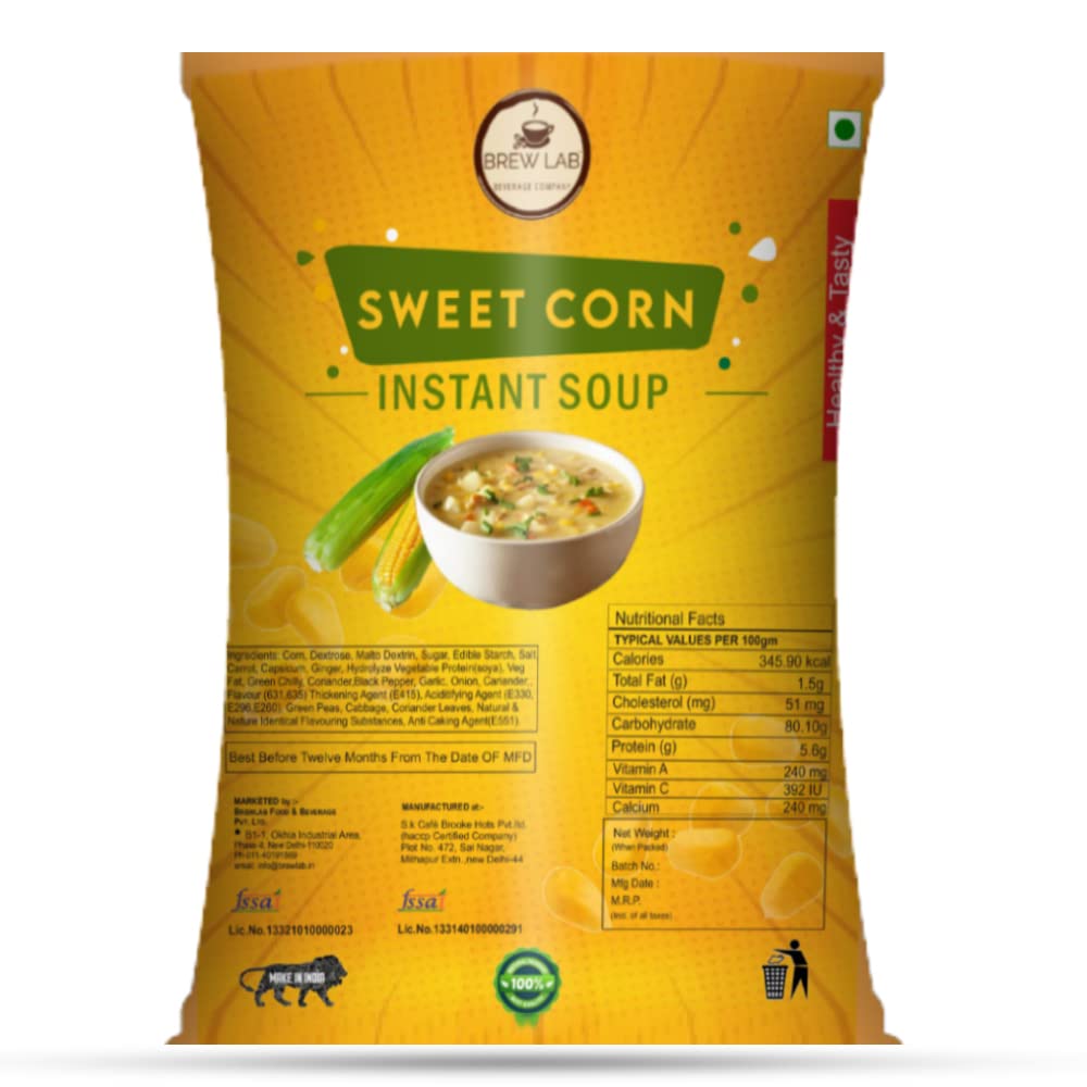 Brew Lab Ready To Cook Instant Healthy & Tasty Veg Sweet Corn Instant Soup Powder | Easy to Prepare | (1 kg) (B0C2Q8YV1M) Amazon Price History, Amazon Price Tracker