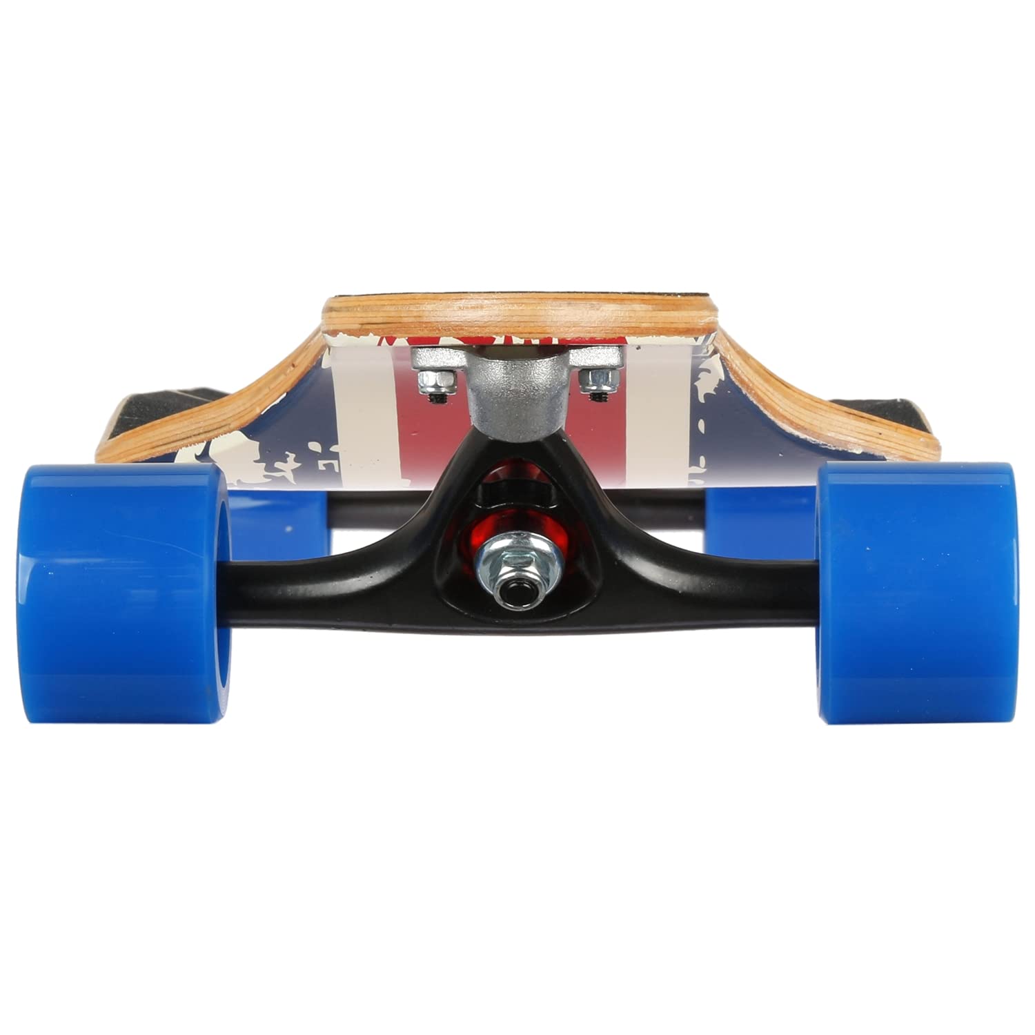 Skateboard Adulte Drop Down 104cm FunTomia Longboard Drop Down - Idéal Pour Débutants Et Experts - 3 Flexibilités, Roulements Mach1 Speed Longboard Funtomia Drop Down Roue Skateboard