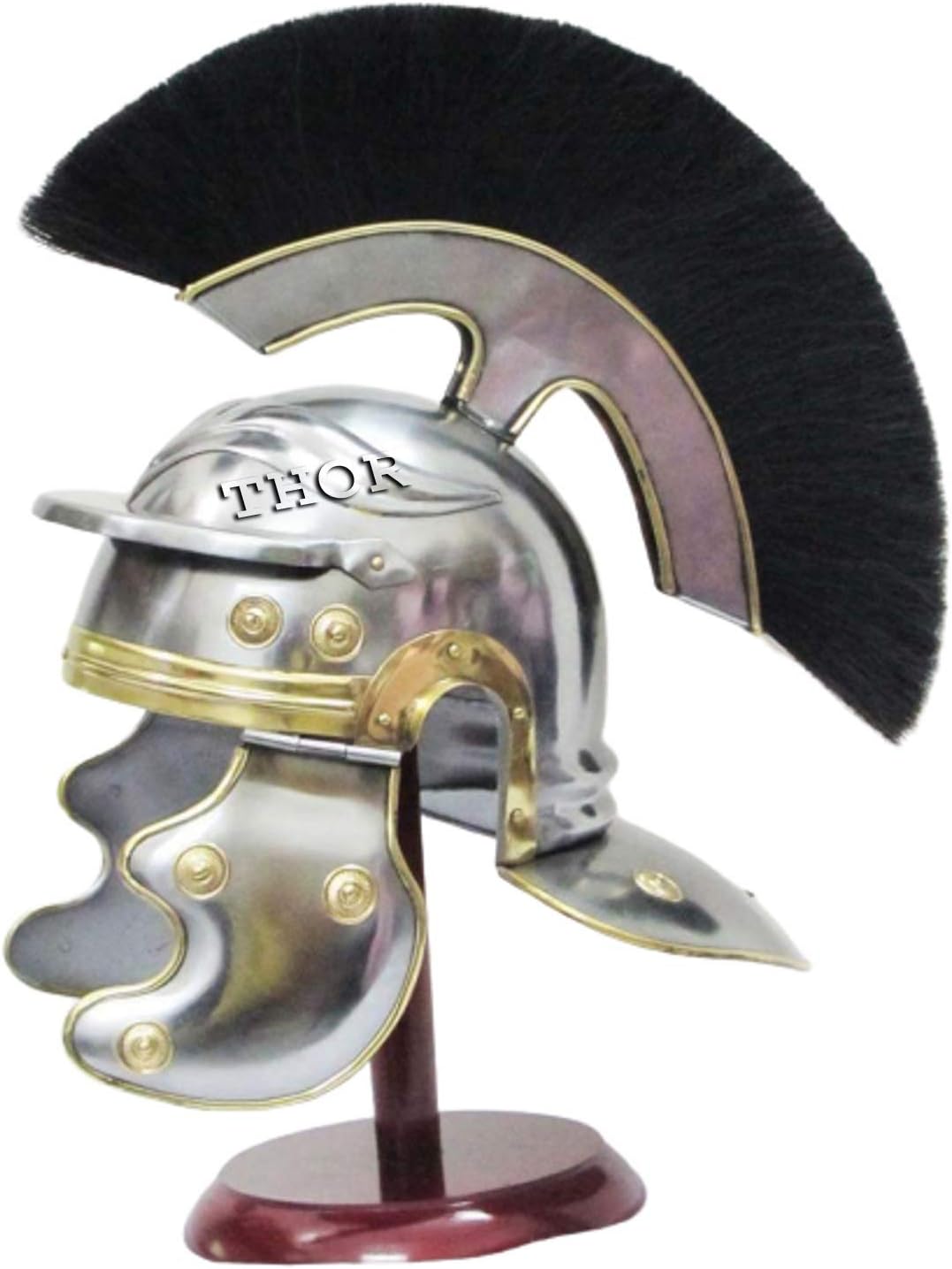 THOR INSTRUMENTS Roman Centurion Helmet Mens Wearable Warrior Spartan Helmets Medieval Costume Rustic Vintage Home Decor Gifts
