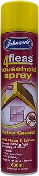 Johnsons 4 Fleas Household Flea Spray 1 x 600ml & Stelr Pets Flea Guide