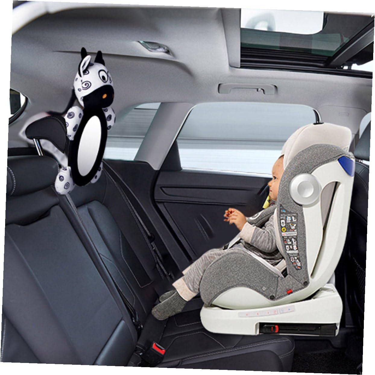 VICASKY 3piezas Espejo De Observación Para Bebés Asiento De Auto Retrovisor Para Niño Niña Fácil Instalación y Compatible Vehículos Reduce El Llanto Infantil