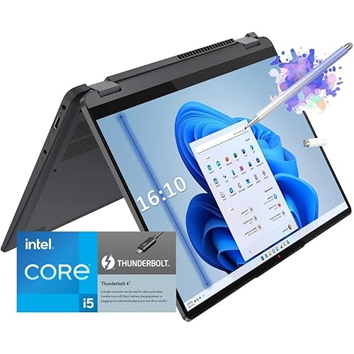 Lenovo IdeaPad Flex 5i 14" FHD(1920 x 1200) IPS Touchscreen 2-in-1 Laptop, Intel Core i5-1235U, Backlit KB, Wi-Fi 6, Fingerprint, Thunderbolt™ 4, w/Stylus (8GB RAM | 512GB SSD)