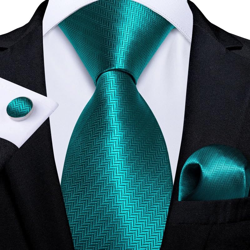 Set de corbata para hombre poliéster boda negocios miniatura 2