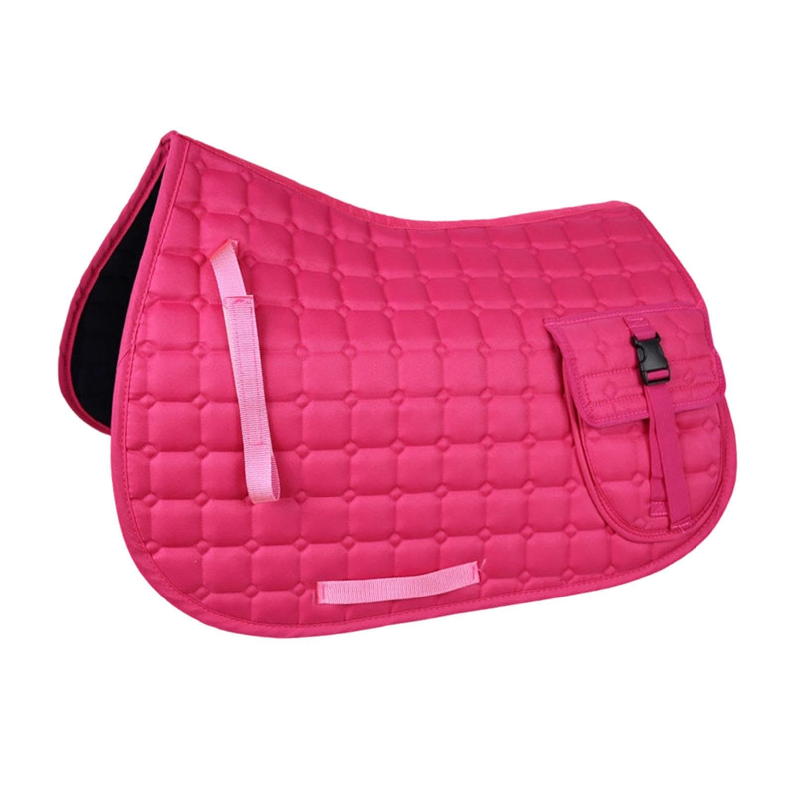 Pad de Sillín para Caballo con Bolsillo Lateral Material Ligero Y Cómodo Antideslizante Amortiguador para Jinetes Y Caballos Adecuado