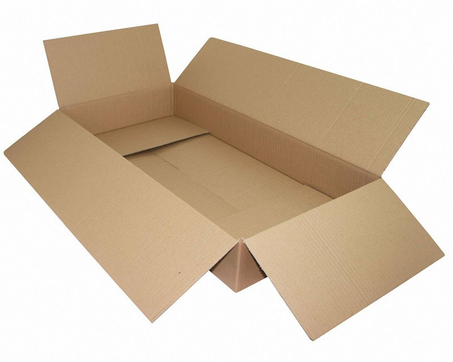 300 Faltkarton 800x400x110mm (Außenmaß) 1-wellig Dickwelle braun