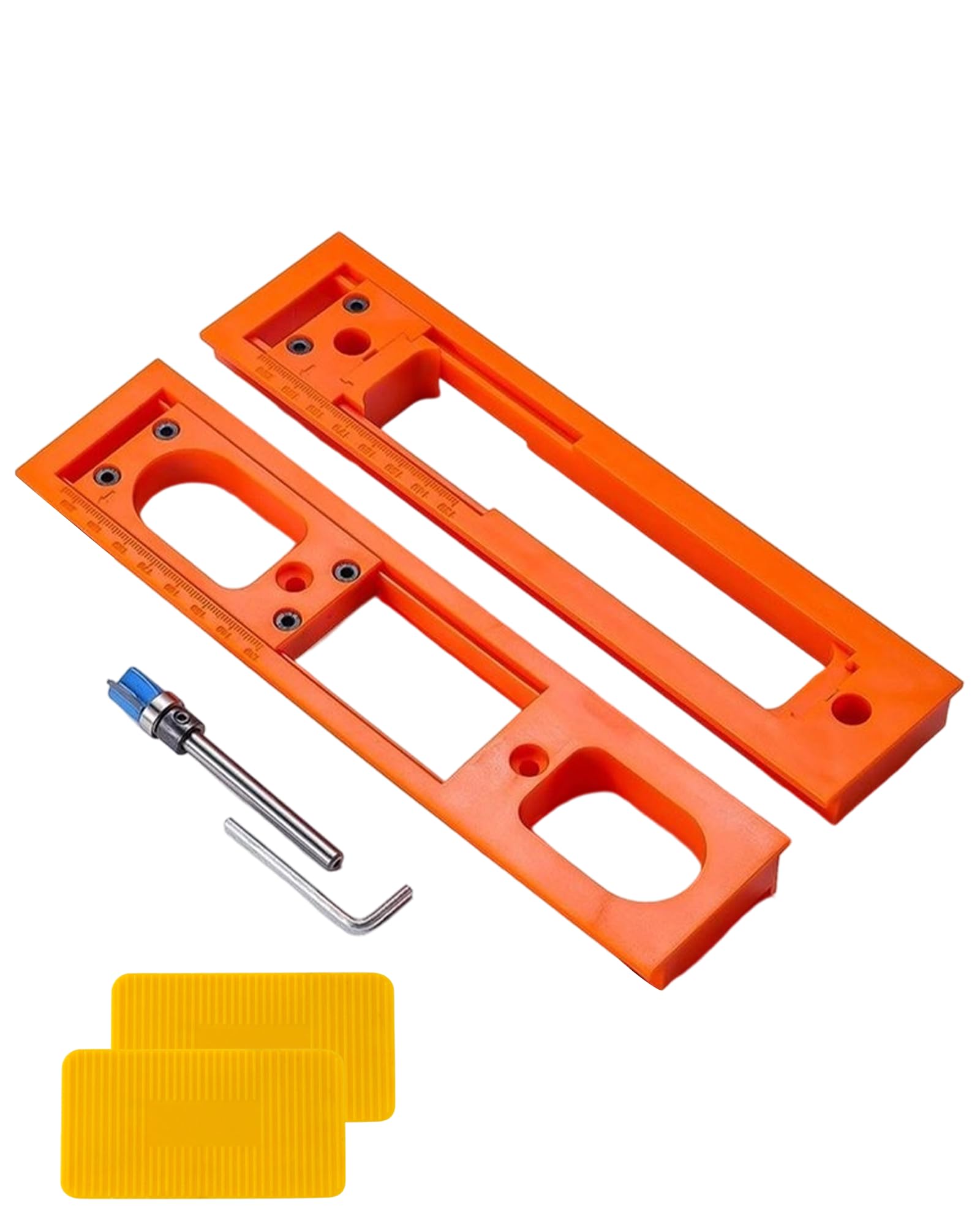 Mengshi 5.5-Inch Hidden Hinge Mortiser Template, Invisible Hinge