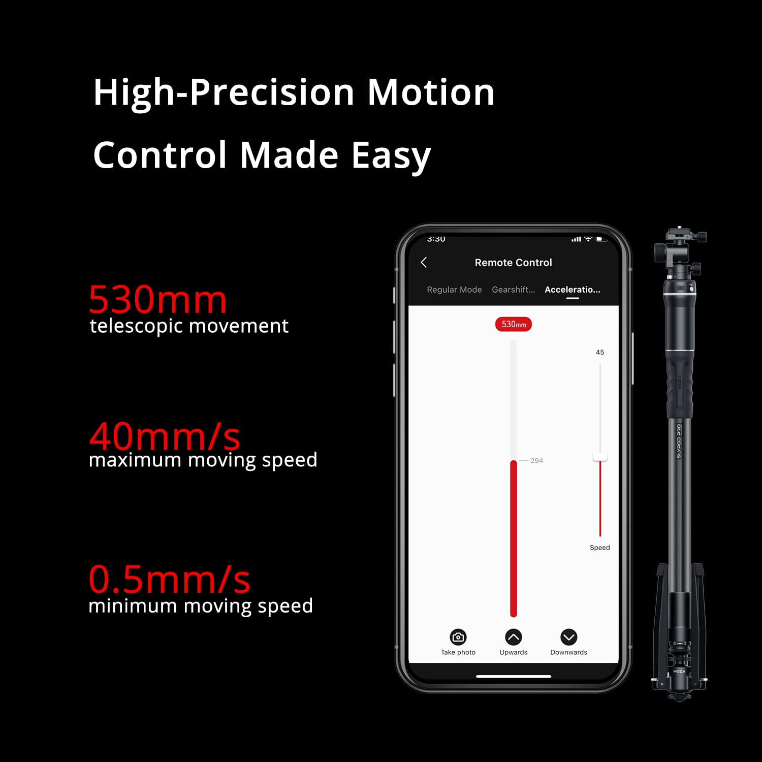 Amazon | MOZA Slypod Pro 電動 一脚 5軸カメラスライダー 13Lb 垂直 