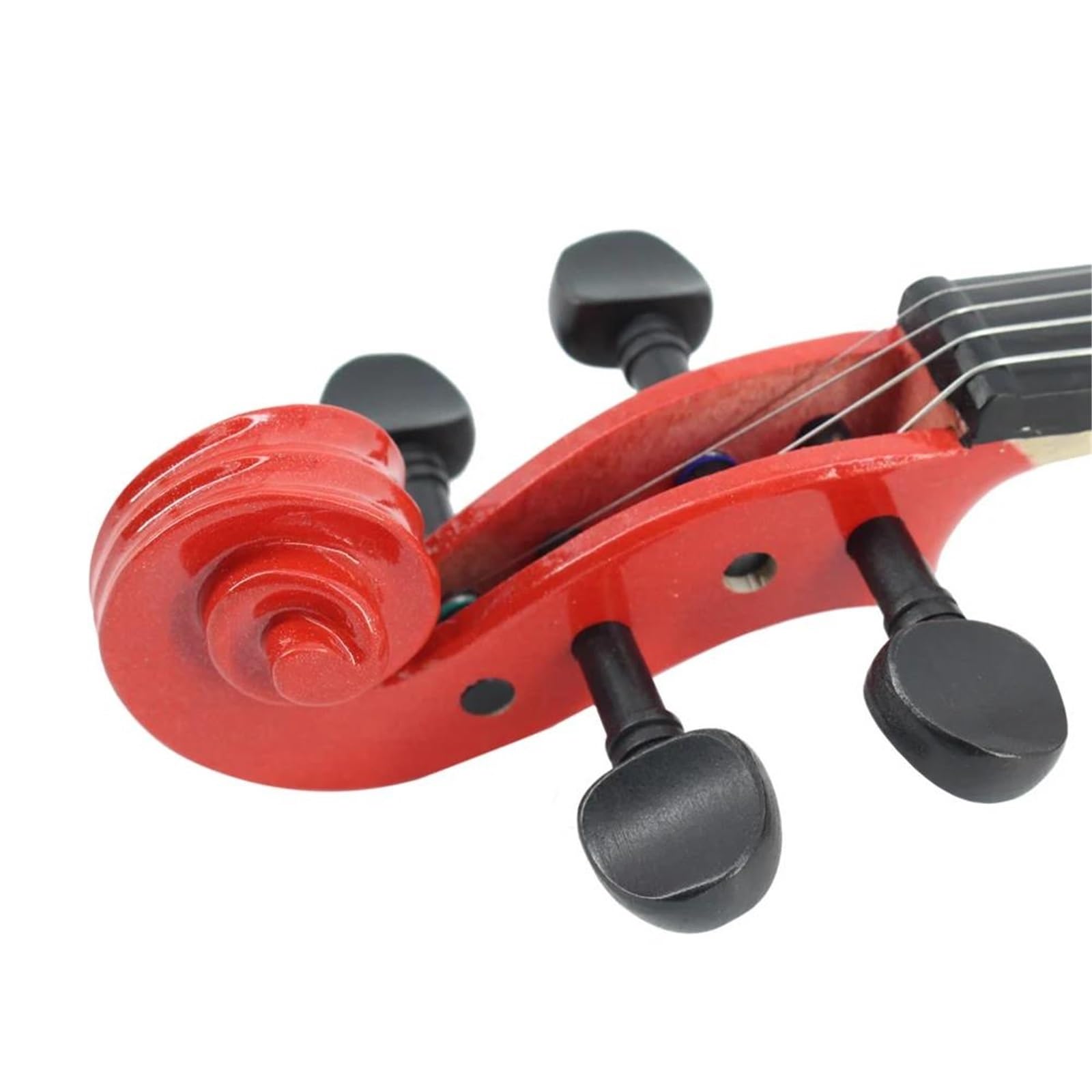 Violino 3/4 Violino Acustico In Legno Massello Rosso Con Custodia Per Archetto Corde Per Poggiaspalle E Sordina Adatta Ai Principianti