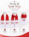 KNK 2026 Soccer Fan Scarf – Double Sided Reversible Football Supporter Scarf with Soft Velvet Feel (Canada) gallery image