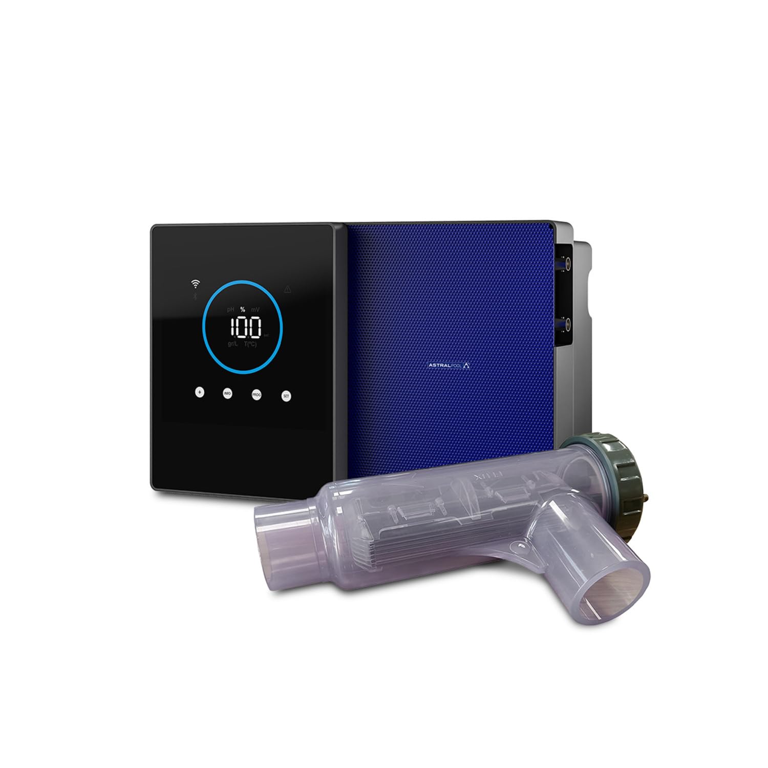 Clear Connect 21 - Chlorinateur d'eau salée - Nettoyeur de Piscine - sans Produits Chimiques - Électrolyse au sel - Astralpool