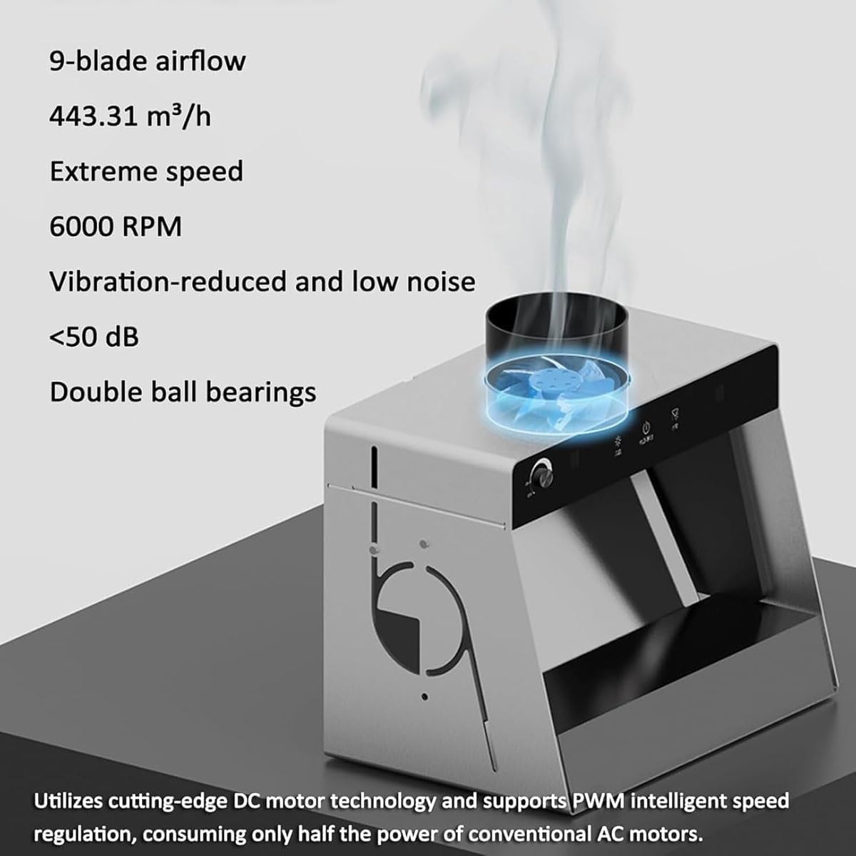 Tragbare Airbrush-Sprühkabine mit LED-Lichtern und Wasservorhang | Einstellbarer Ventilator hilft bei der Steuerung des Luftstroms für Modellmalerei und detaillierte Airbrush-Projekte.