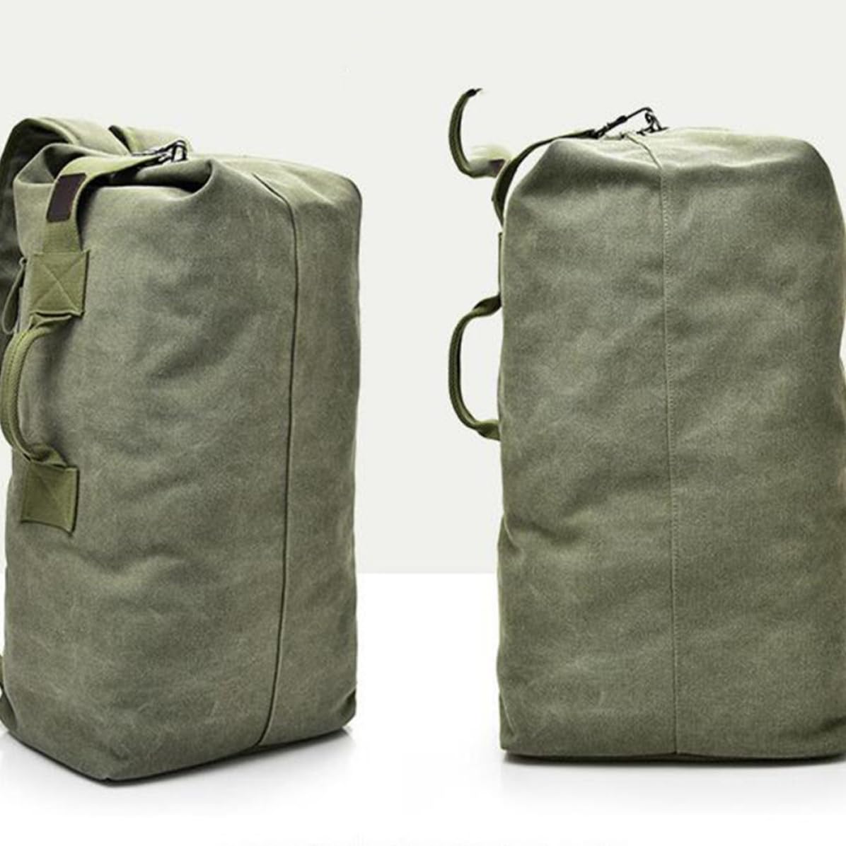 Großer Aktualisierte Version für Herren mit Viel Stauraum Rucksack Canvas Laptop und Komfortablen Tragegurten Kleiner Reiserucksack für Outdoor und Büro