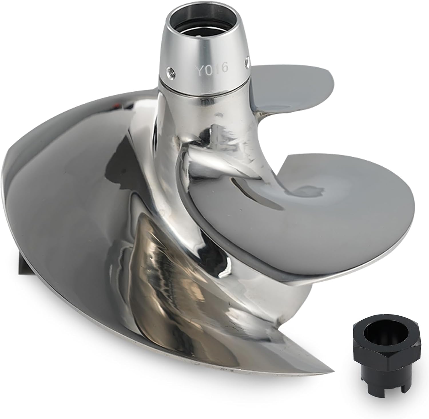 Jet Ski Impeller Fit Yamaha YS-CD-13/19 VXR VXS VX FX High Output GP1800R,3-Blade Polished 155MM Diameter