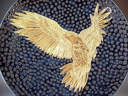 有田焼 ゴールド伊万里 飾り皿 大皿 45センチ 手描き 飾り皿・飾皿