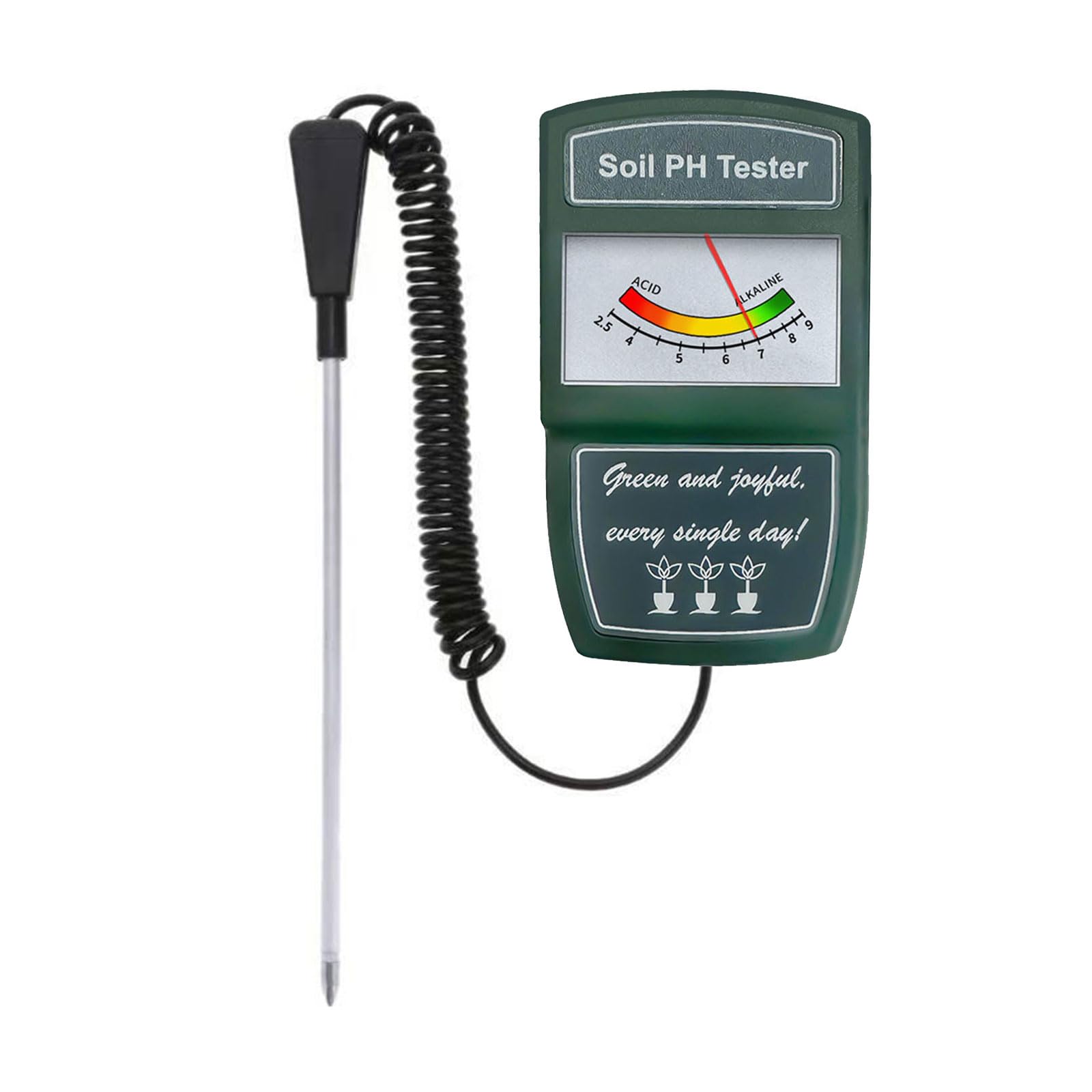 Shntig Green Soil Ph1 Meter Soil Meter Soil Acidity Tester With Stainless Steel Probe For Accurate Agricultural Gardening Tester For Garden