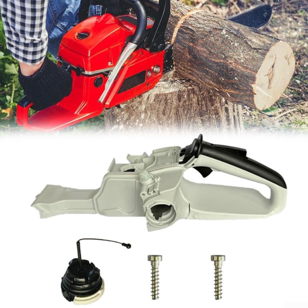 Kit de mango trasero de tanque de motosierra para MS261 MS271 MS291, sierra de gasolina para montaje de depósito con diseño de tapa sellada a prueba de fugas, pieza de repuesto para exteriores (juego