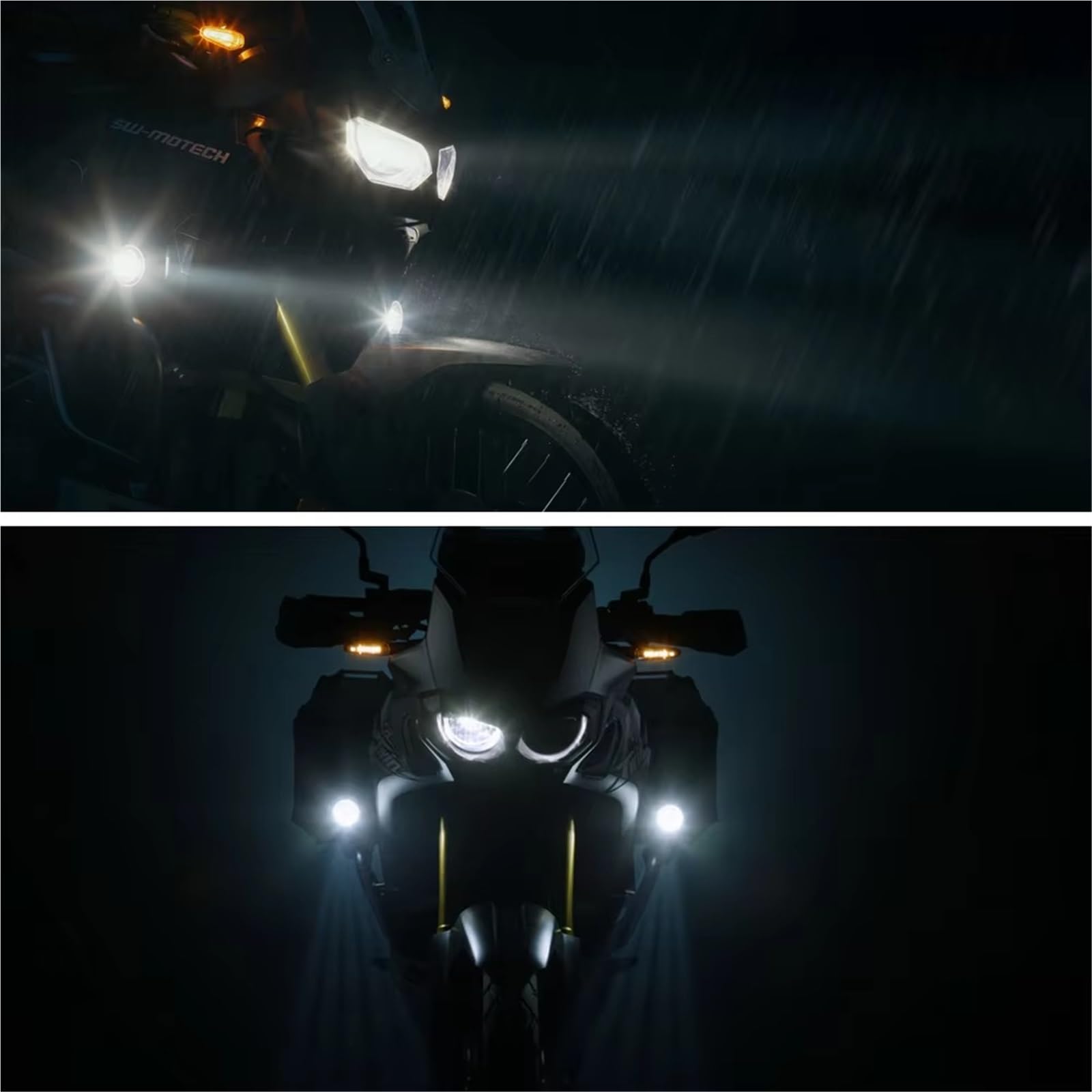 Generico per CRF1100L per CRF 1100L per CRF1100 L per Africa per Doppia Luce Fendinebbia Ausiliaria A LED Motocicletta Faro Moto(Light And Cover)