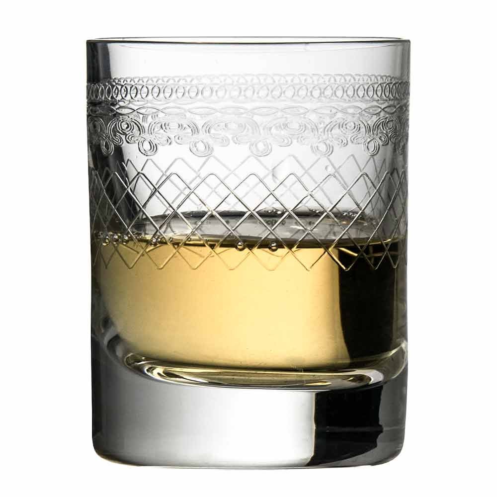 Urban Bar Shot Glass 1910, Lead Free Crystal with Vintage Etching 6cl Model No UB600-2