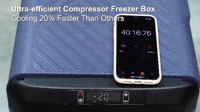 Image of BODEGACOOLER 12 Volt Refrigerator, 100QT(95L) IPX4 Waterproof Electric Cooler, Car Fridge Dual Zone APP Control with 12 /24V DC 110-240V AC, -4℉~68℉, Portable Freezer for Camping,Travel,RV,Road Trips