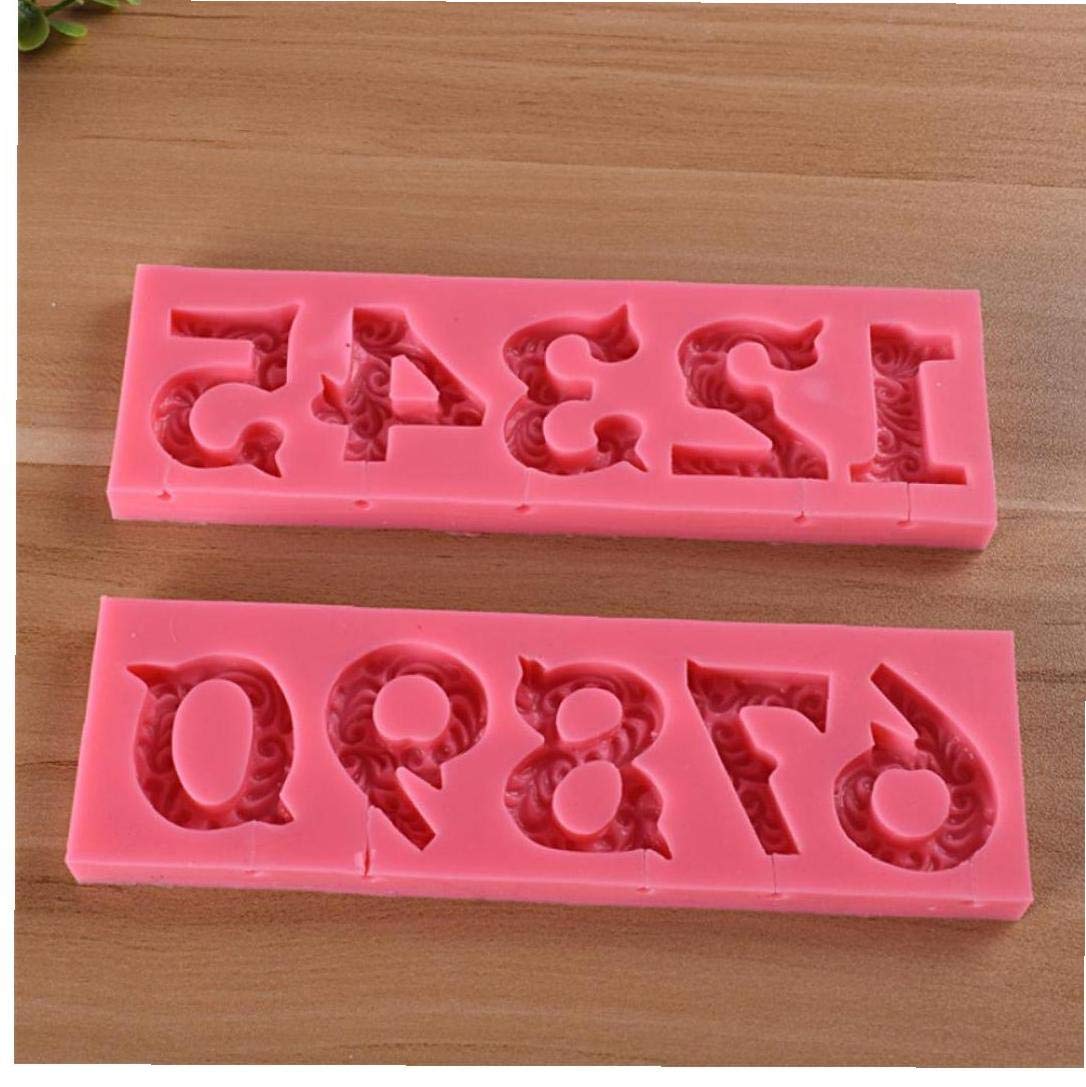 Amazon.co.jp: 0～9数字 チョコレート型 食品用シリコン製 安全