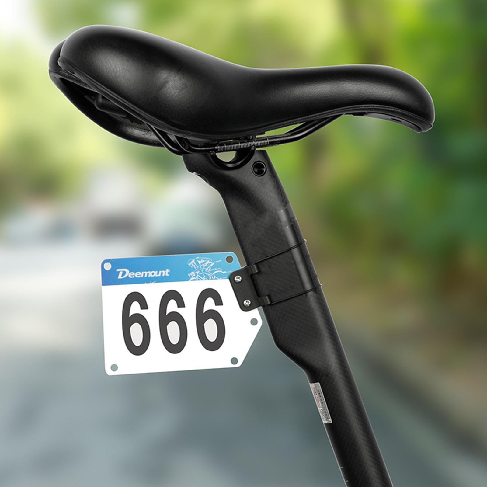 Soporte Dorsales Competición PVC Portanúmeros BTT Placa Bicicleta Montaña Carretera Plegables Accesorios Ciclismo