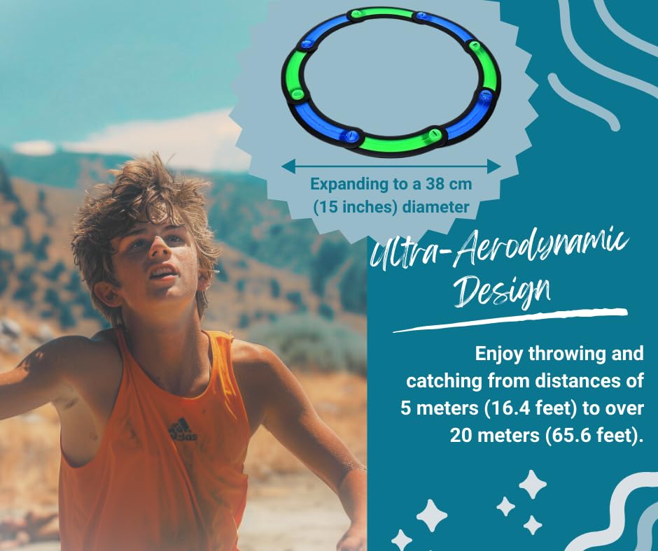 Ultimate Foldable Flying Ring – High-Performance Indoor & Outdoor Throwing Toy for All Ages – Perfect for Backyard, Beach, and Camping Fun!
