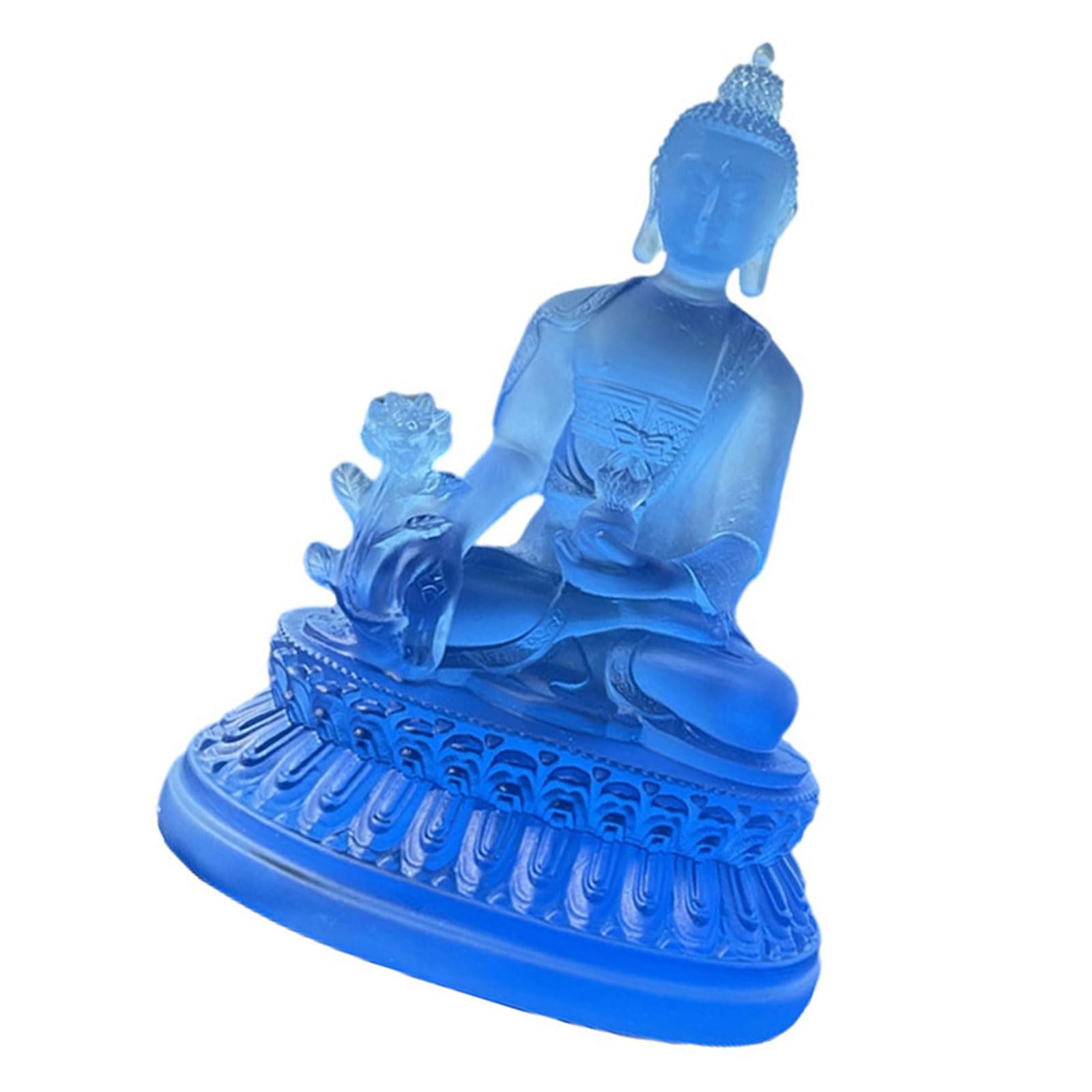 Shurhome Medicine Buddhas Statues Buddhas of Healings Figurines, Meditations Buddhist Decors Desktop Ornament Feng Shui Gift Medicine Statue