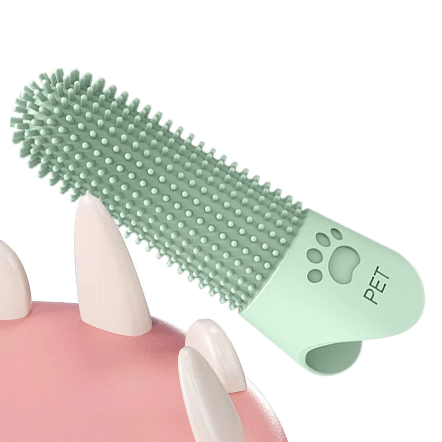 Dog Tooth Brushing Silicone Modern Elegant Ergonomic Toothbrush Finger Pet Grooming Compact Sturdy Premium Supplies Cat Hamster Cat