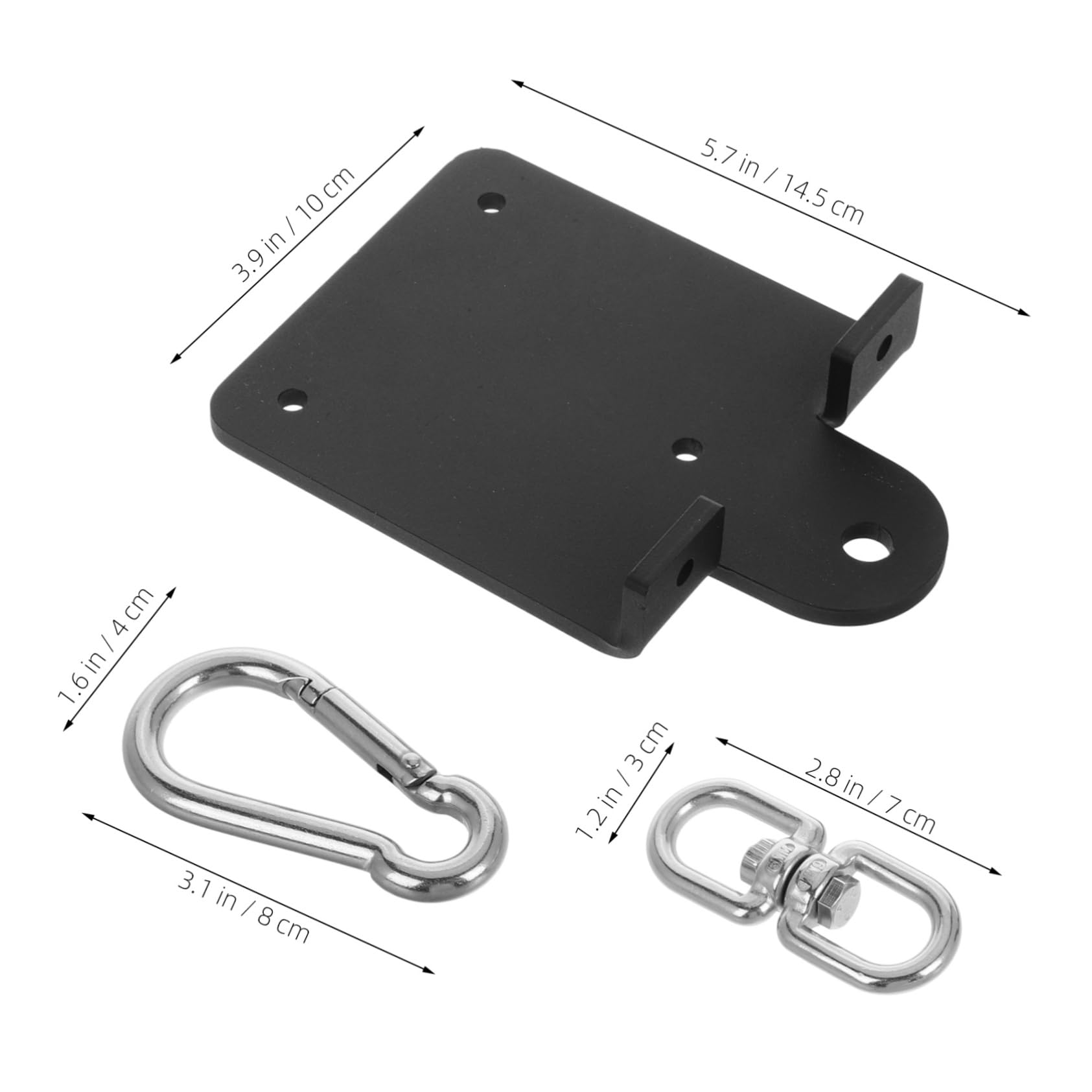 Toyvian Wall Mounted Heavy Bag Holder with Swivel Design Heavy Duty Swing Hanger for Home Centers Training Rooms Space Saving Ceiling Mount Punching Bag Bracket