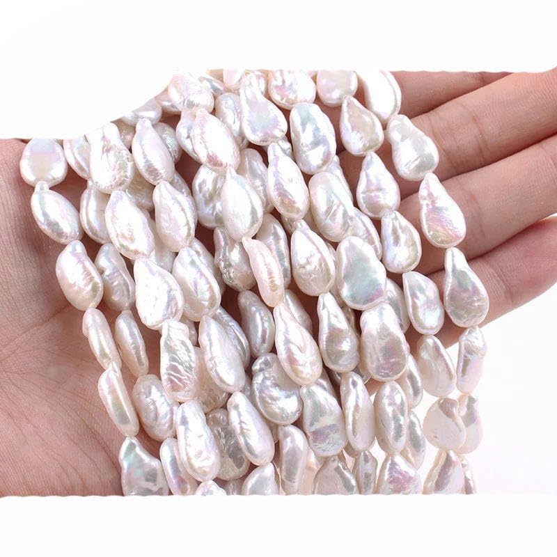 Cuentas de perlas irregulares, cuentas espaciadoras para fabricación de joyería, collar DIY, pulseras-3A, gota de agua 1014