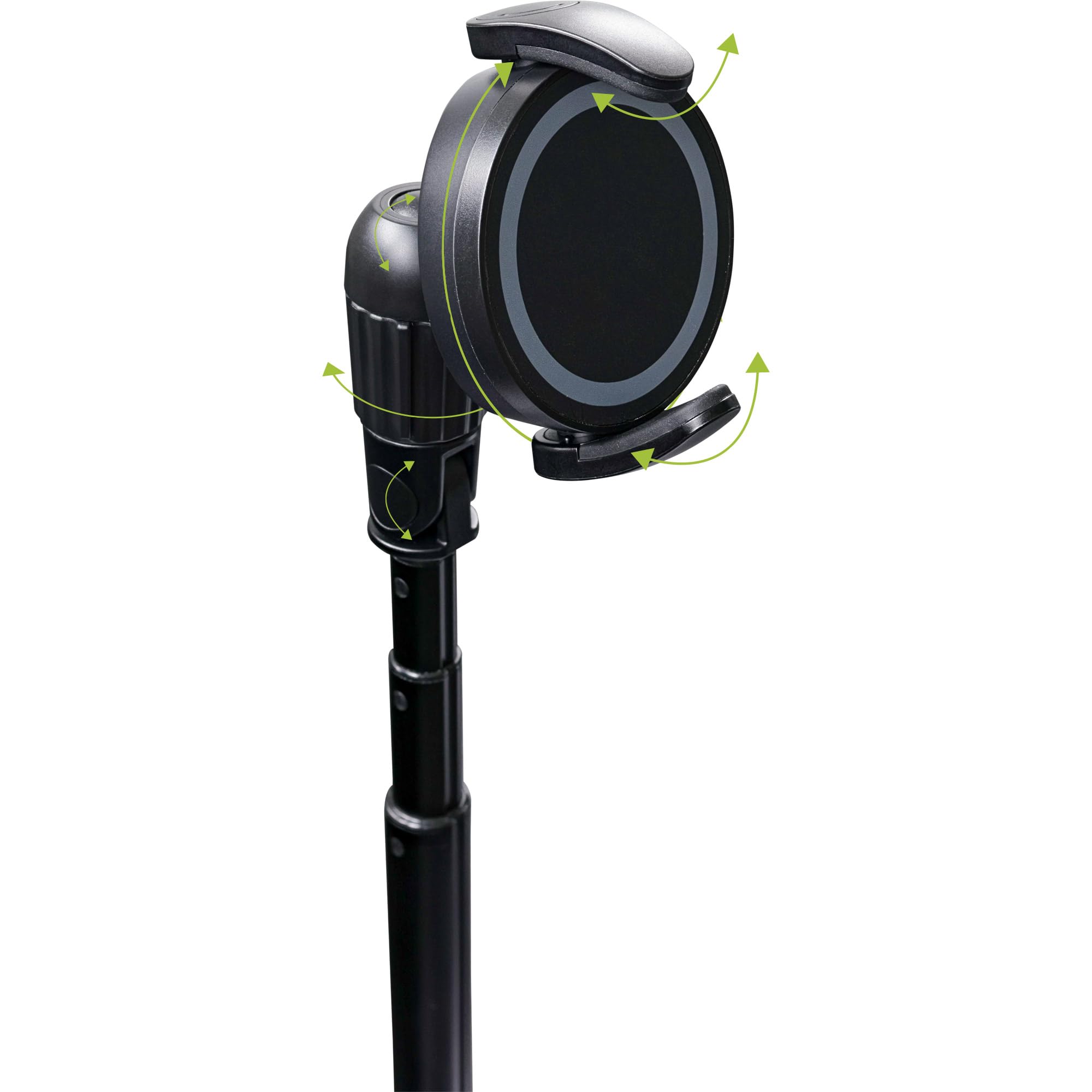 Inline 48091 Trépied magnétique pour téléphone Portable et Perche à Selfie pour Smartphones, Compatible Magsafe, déclencheur sans Fil Bluetooth, télescope, Noir, en Aluminium, 34,5-150 cm